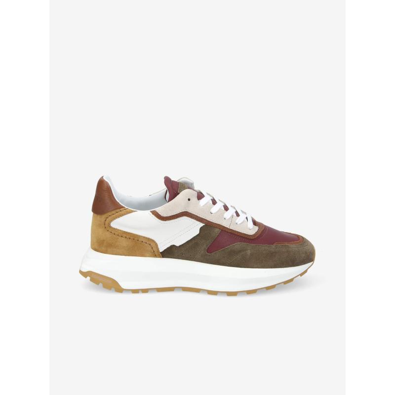 FIRE RUNNER - SUEDE/NAPPA - FORET/BORDEAUX